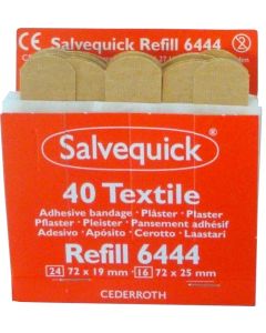 Pleister textiel 6x40 navullingen 6444 per doos