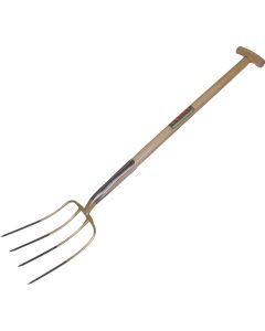 Mestvork 4-tands met aangesmede dubb. veer essen T-steel 85