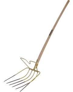 bladvork 6-tands met beugel, steel 130 cm