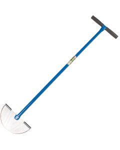 Graskantsteker met buissteel en opstapstrips