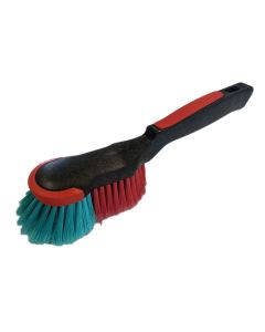 Vikan handborstel, rubber stootrand, zwart, 290mm