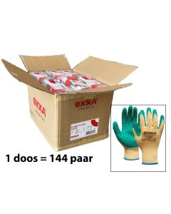 Doos werkhandschoenen OXXA M-Grip groen
