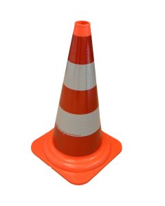 Verkeerskegel RWS hoogte 50 cm folieklasse III