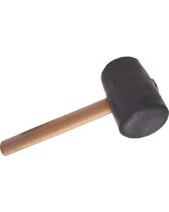 Rubberhamer nr.9 zacht met steel