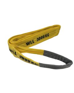 Hijsband met lussen geel 300cm, 3 ton