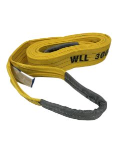 Hijsband met lussen geel 500cm, 3 ton