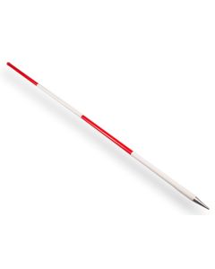 Jalonstok NESTLE hout 2 meter boven rood stalen punt