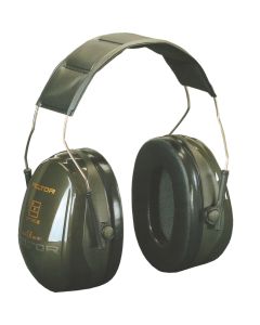 Peltor gehoorkap groen Optime II (H7A) met hoofdbeugel