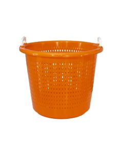 Afvalmand oranje kunststof inhoud 58 liter
