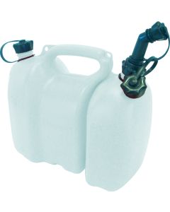 Benzinejerrycan kunststof inhoud 6 en 3 liter TRANSPARANT